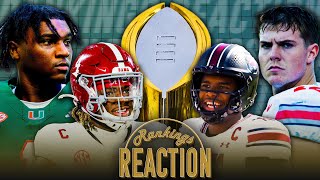 Alabama Miami South Carolina Last spot UP FOR GRABS in CFP Rankings  Rankings Reaction 🏈 [upl. by Petras685]