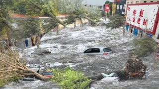 China is now hit by Super Typhoon Yagi In Hainan winds of 234 kmh destroy cities and villages [upl. by Eachelle]