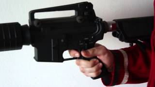 Airsoft Review AampK PTW trigger response and operational noise with M150 cylinder hungarian [upl. by Iht89]