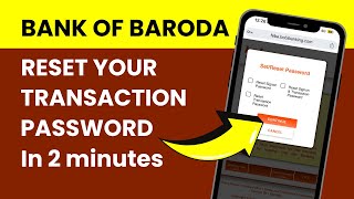 Change or Reset Transaction Password in BOB in case Forgotten [upl. by Aehr]