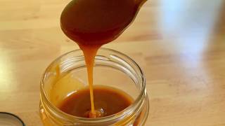 صلصة كراميل خالية من السكر كيتو كيتونيSugar Free Caramel SauceKetoLow carb [upl. by Hcurab698]