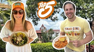 Top 5 BEST Disney World Resort Hotel Quick Service Restaurants 2024 [upl. by Ahsot]