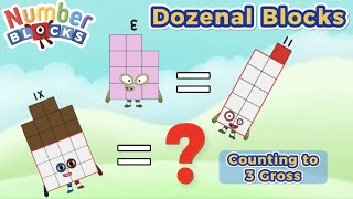 Dozenal Blocks ｜Numberblocks｜Learn to count 1 to 300 3 gross [upl. by Aehsila]