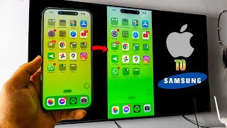 How To Screen Mirror iPhone To Samsung TV 2024  Full Guide [upl. by Erbua264]