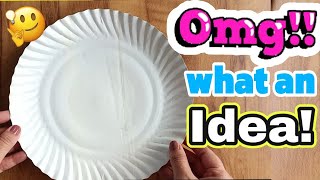 Best out of waste paper plates crafts  Easy paper plate crafts  disposable plate Crafts [upl. by Etteuqaj]