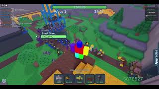 Im defeat Miner Boss  Robloxia Tower Defense [upl. by Llewol712]