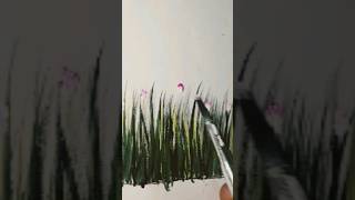 how to paint a grass with bud 💐flowers  ❤️ LRG and  arts and crafts tamil art easydrawing [upl. by Longley]