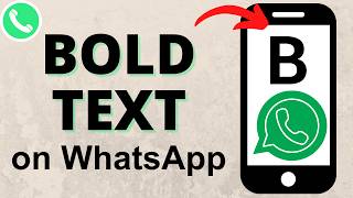 How to Bold Text in WhatsApp [upl. by Sidonie]