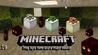 Frog light farm and a major award  Minecraft Java 120 [upl. by Marsha]