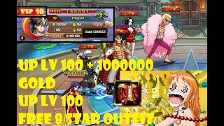 Anime Pirate  One Piece Hack Sever Free Vip 10 Lv up to 100 1000000 Gold Free Outfit 8 Stars [upl. by Myranda828]