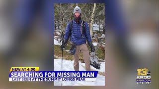 23yearold Colorado Springs man still missing after hiking Longs Peak in RMNP [upl. by Cavit133]