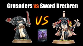 Black Templars Units  Sword Brethren vs Primaris Crusader Squad Comparison [upl. by Guillemette]