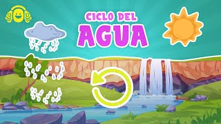 El Ciclo del Agua 🌧️💧 Explicado Paso a Paso Video Educativo PARA NIÑOS 🌍 [upl. by Ynohtnael551]