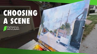 Plein Air Painting Choosing A Scene [upl. by Dwayne]