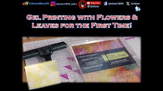 Gel Printing with Flowers amp Leaves for the first time [upl. by Aenad373]