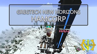 GregTech New Horizons E18 The Construction of HamCorp HQ [upl. by Aerdnaid252]