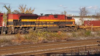 FALL TRAINS Pt 3 CPKC Intermodal 133 Departs Dorval With CP SD70ACU and SD70ACe Southern Belle [upl. by Adnuahsar]