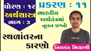 STD 12 Economics Ch 11 ભારતીય અર્થતંત્રમાં નૂતન પ્રશ્નો ભાગ 3 By  Nilkanth Miyani [upl. by Tamiko]