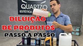 DILUIÇÃO DE PRODUTOS AUTOMOTIVOS [upl. by Llerdnam]