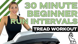 30 MIN BEGINNER RUN INTERVALS  Treadmill Follow Along ibxrunning [upl. by Elinor]