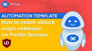 How to Install uBlock Origin on a Profile Session [upl. by Frisse]