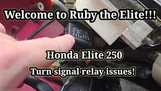 Honda Helix  Turn Signal Relay Replacement  Ruby the Elite [upl. by Lizbeth]