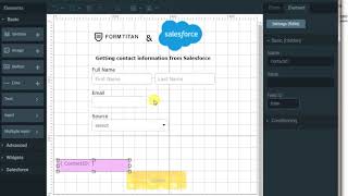 How to populate a form with parameter from Salesforce [upl. by Poliard671]