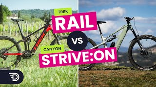 Trek Rail Gen 3 vs Canyon StriveON  Whats the best ebike for you [upl. by Powder]