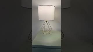 COTULIN Gold Modern Hollow Out Base Bedroom Small Table Lamp [upl. by Rubenstein]