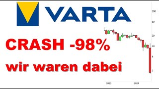 ✯ VARTA CRASH 98 wir waren dabei ✯ Chartanalyse Analyse Charttechnik Aktien Prognose [upl. by Iramo277]