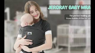 Baby Wrap Carrier  Jeroray Baby Wrap Review  Hands Free Baby Carrier [upl. by Arza]