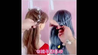 Hairstyles that girls like Hairstyles that even clumsy people can learn Cool summer hairstyles M [upl. by Alderman]