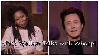 Christopher Walken Interview on The Whoopi Goldberg Show [upl. by Ecyoj762]