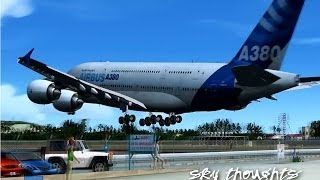 Airbus A380 Landing  St Maarten [upl. by Rice]