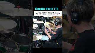 Herta Drum Fill ヘルタでドラムフィルイン 叩いてみた Drum Fillin drums sakaedrums rudiments [upl. by Efinnej]