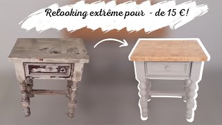 Comment relooker un meuble en bois Spécial PETIT BUDGET  de 15€ [upl. by Ahsitan771]