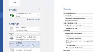 How to Print a foldable Booklet in Ms Word 2016 [upl. by Kory]