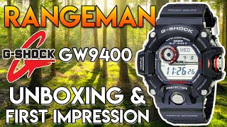 Rangeman GW9400 ⏱ Highly Functional amp Rugged Casio GShock 🪵🔥 Live Unboxing amp First Impression [upl. by Audrie]