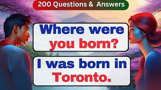 Improve English Speaking Skills🔥 300 Common Questions and Answers in English 🔥 English conversation [upl. by Tadich]