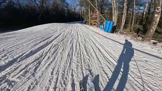 First black diamond of the 2024 season  Pats peak  Raw POV [upl. by Kelwunn200]