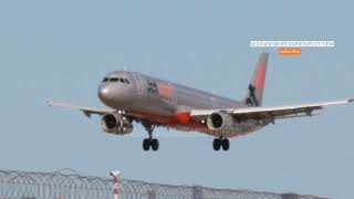 Jetstar Airways Airbus A321 Stunning Landing at Melbourne Airport  Jetstar A321 MelbourneLanding [upl. by Ahsimrac351]