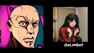 ANIME GIRL VS ONLYFN COSPLAY  the rock reaction [upl. by Tnilf]