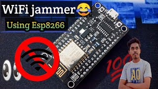 WiFi Jammer with NodeMCU ESP8266  WiFi Deauther  DIY WiFi Jammer using NodeMCU ESP8266 [upl. by Neicul214]