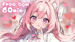 【1時間耐久フリーBGM】はつこい【勉強／配信／準備／料理／かわいい／まったり／作業用】 [upl. by Ydwor242]