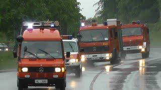 4x Einsatzfahrzeuge LZG Feuerwehr Lübeck [upl. by Araccat380]