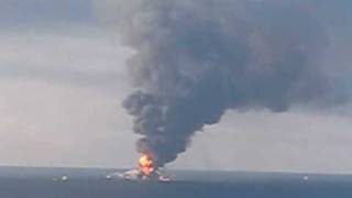 Deepwater Horizon fire [upl. by Bret698]