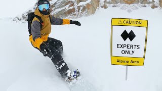 Steep Alpine Snowboarding on Whistler Peak [upl. by Giesser]