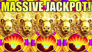 ★MASSIVE JACKPOT★ OVER 100 SPINS 🤯 BUFFALO GOLD WHEELS OF REWARD Slot Machine ARISTOCRAT [upl. by Aram]