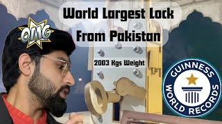 World Largest Lock from Pakistan  Guinness World Record  Gujranwala Cantt Visit [upl. by Yeclehc939]