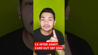 ca inter admit card release sep 2024 [upl. by Edge]